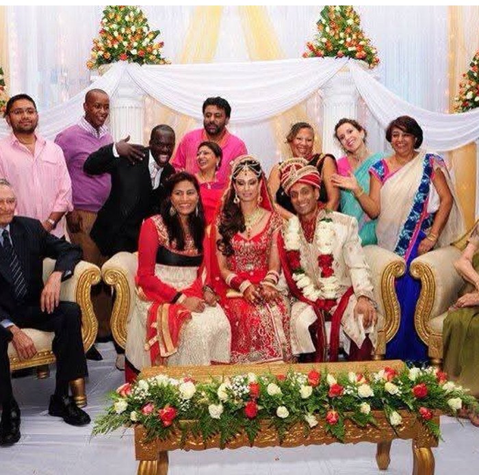 Haron Owalo celebrating with friends and family